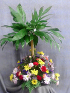 Palm tree centerpiece
