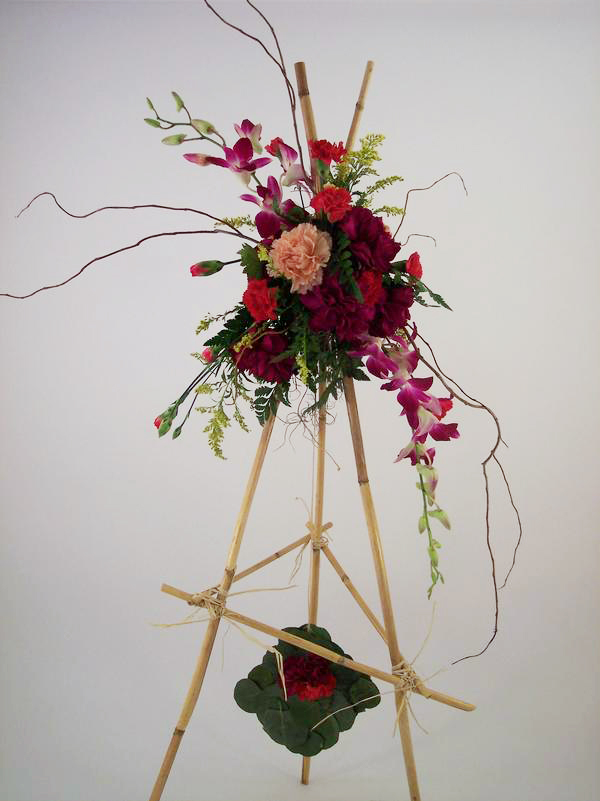 Unique bouquet with a CD