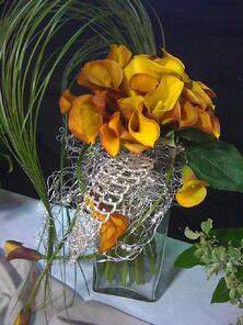 Orange Calla Bridal unique
