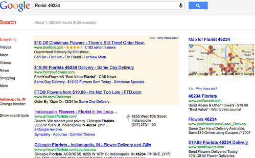 Local florist 46234