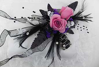 Sugars Skulls Goth Prom flowers
