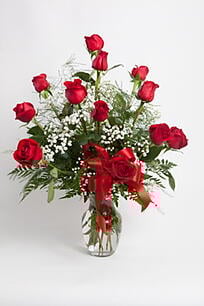 Vin Rouge Dozen roses