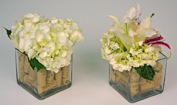 Testing bouquets hydrangea