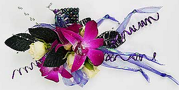 rose and orchid corsage