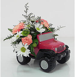Jeep bouquet for dad
