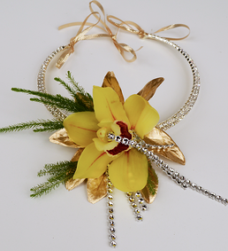 Haute Couture flower necklace prom