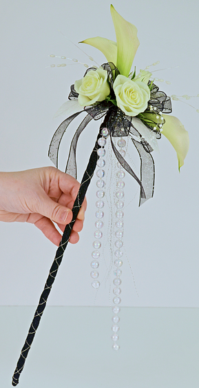White Calla Prom scepter 