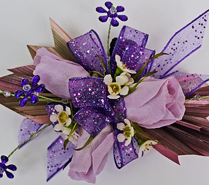 Purple Pixie Prom Corsage