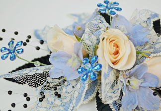 Dreaming Blue Prom corsage